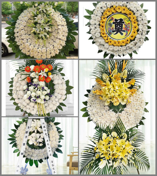 安徽亳州市蒙城县乐土镇丁堂村花圈速递